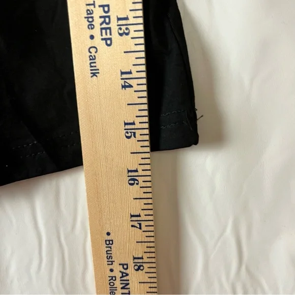 Women's Rhinestone Fitted short sleeve stretch black blouse size large - Picture 8 of 11